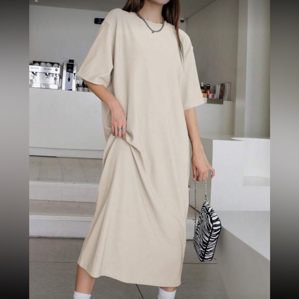 Dazy Drop Shoulder Oversized Tee Dress